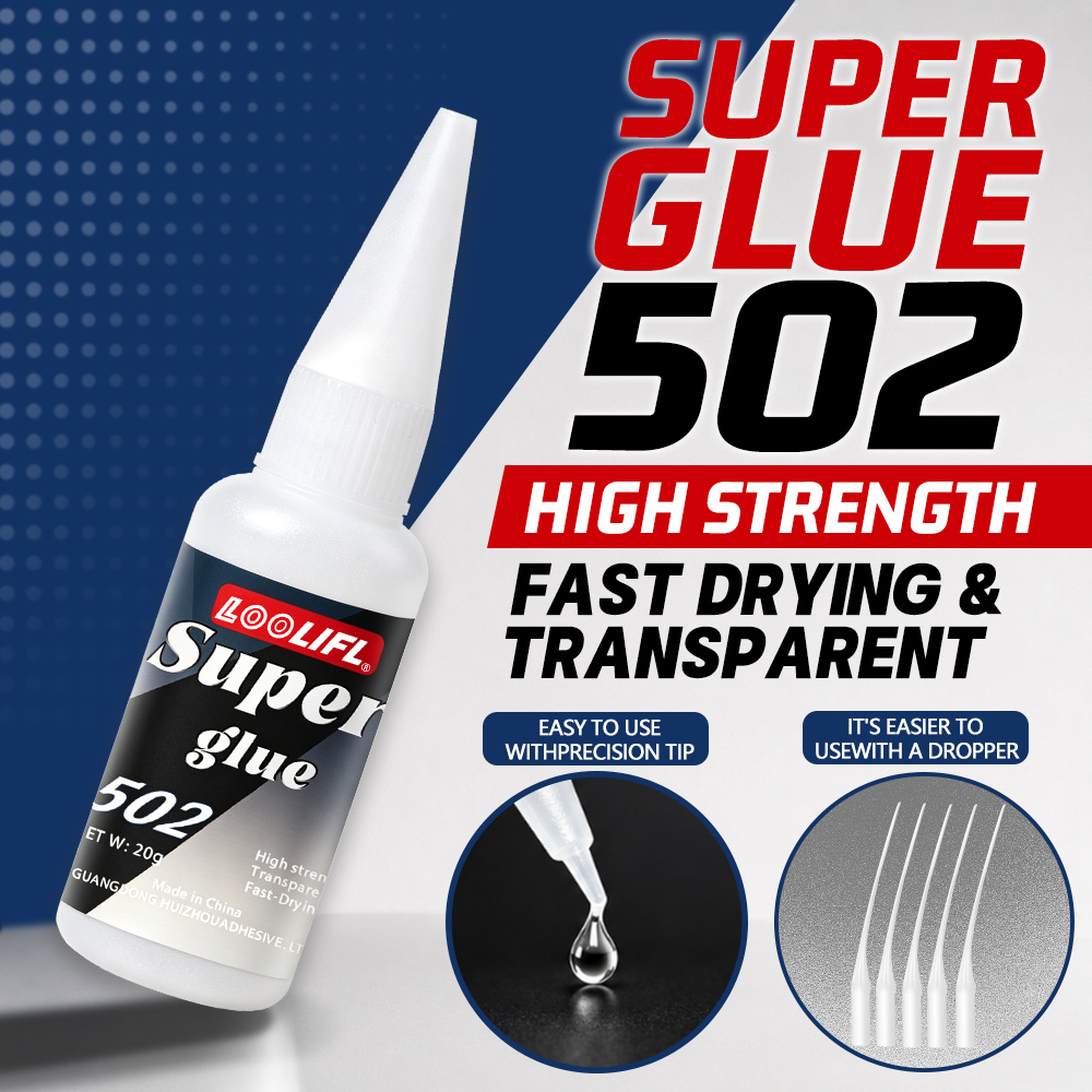 Marine Aquarium Glue - Loolifl-502-20Ml Adhesivo de Cianoacrilato Transparente Instantáneo