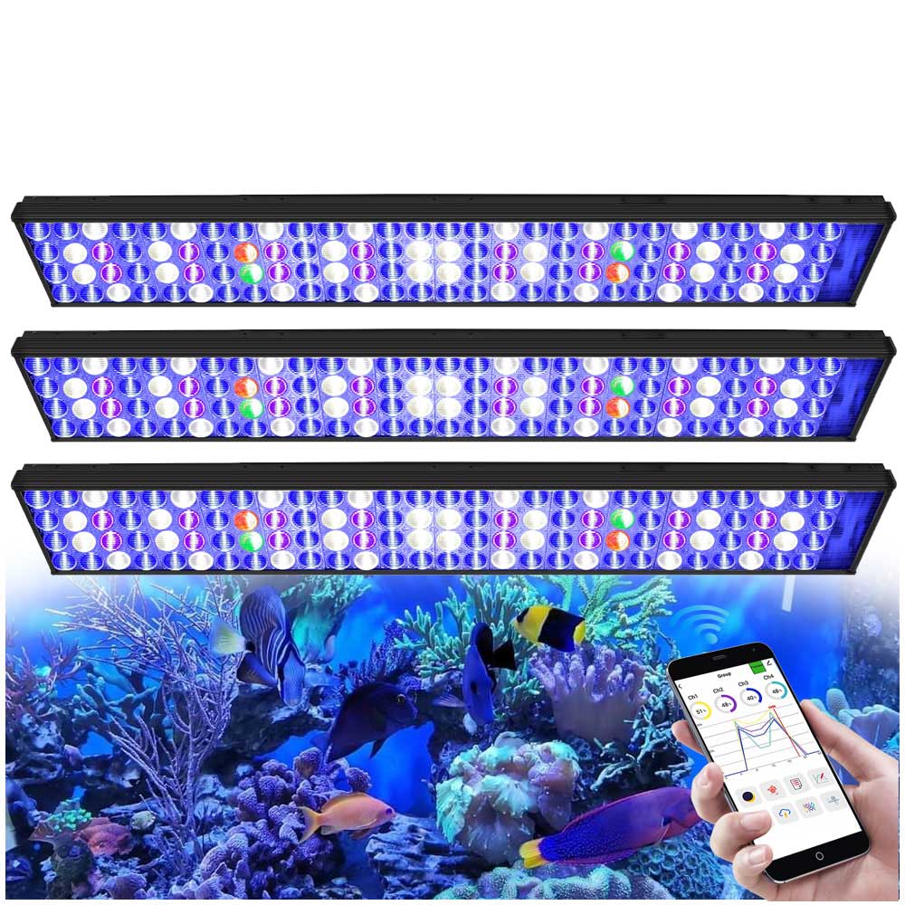 Marine X Aquarium - 3 x lámpara LED para acuario
