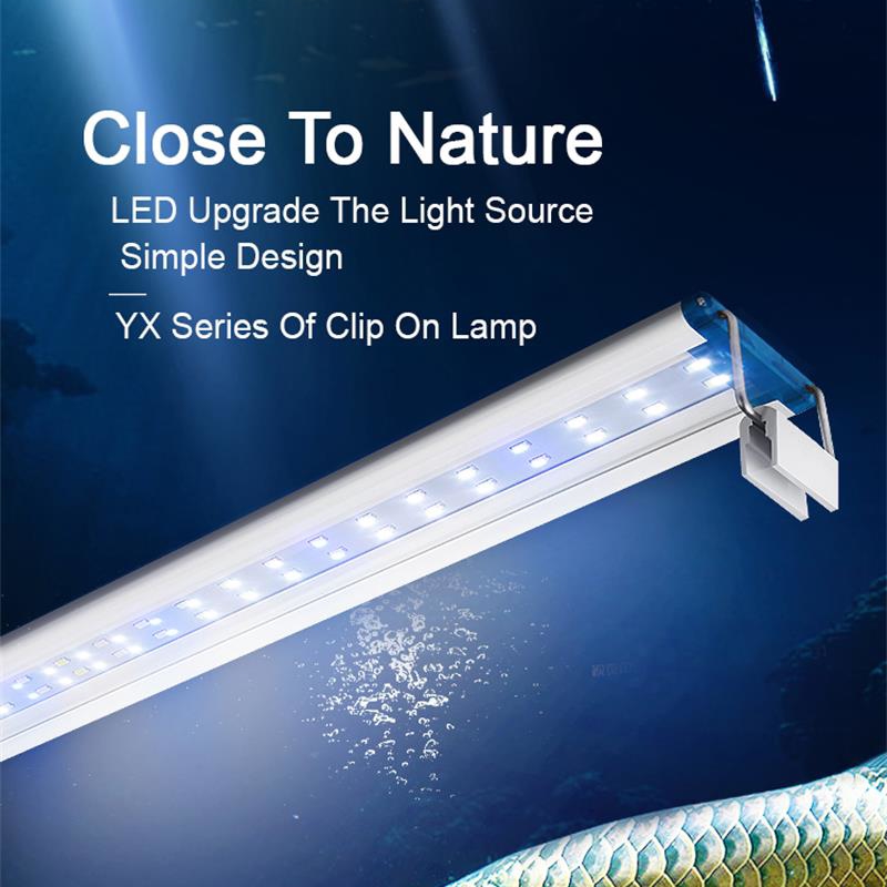 Marine Aquarium Led - Lámpara extensible impermeable con clip para