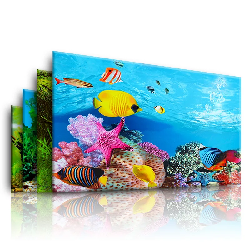 Marine Aquarium Aquascape - Fondo para acuario, pegatina 3d, póster,
