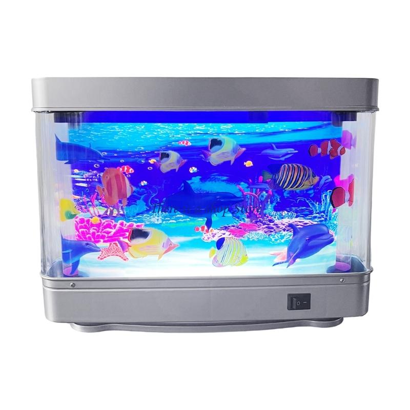 Marine Aquarium Aquascape - Lámpara LED nocturna D0AD con forma