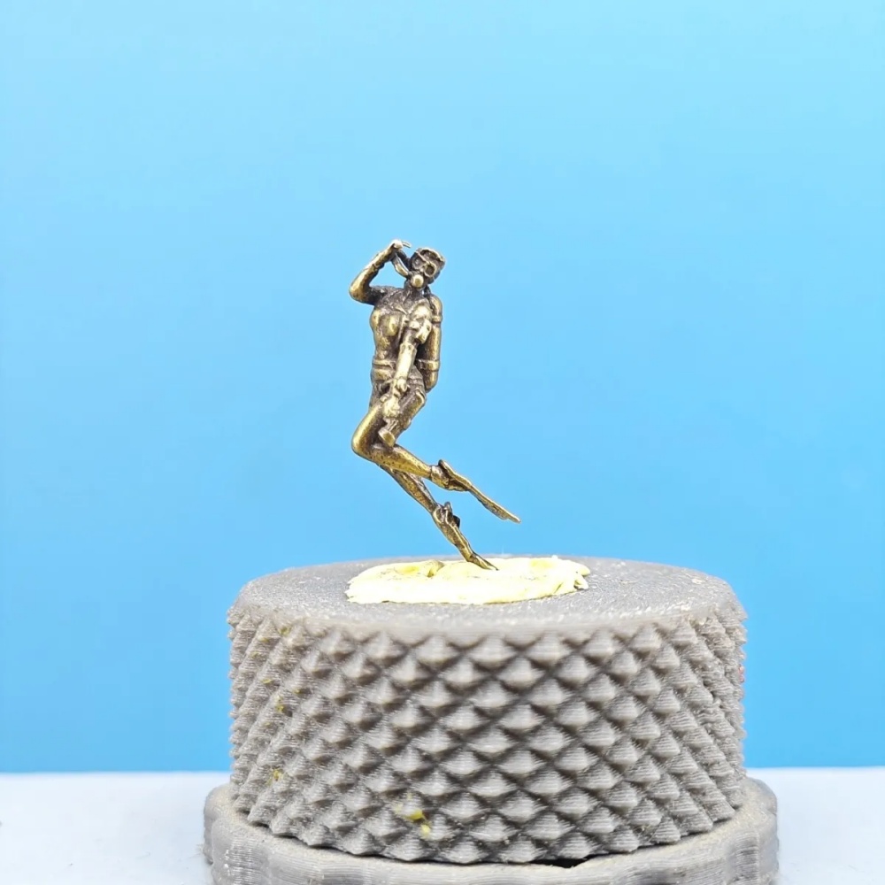 Aquarium Marine - Figura Decorativa Vintage de Latón de