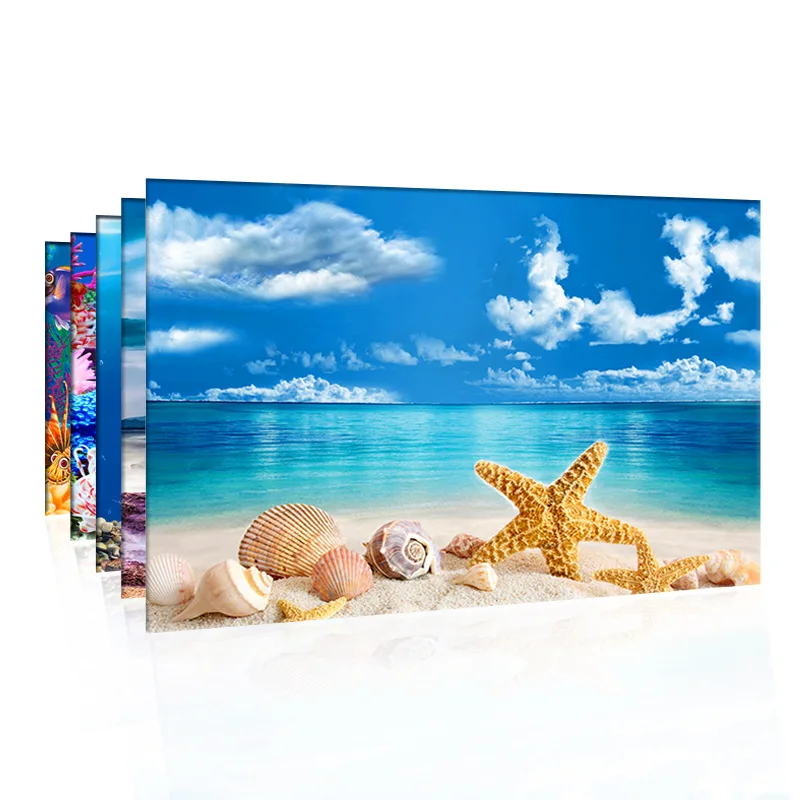 Fondo para acuario, pegatina 3 - Marine Aquarium Aquascape reseña y precio