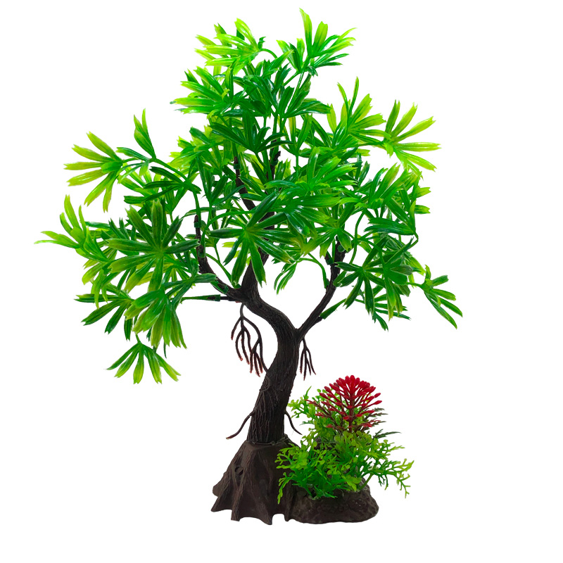 Plantas artificiales para deco - Marine Aquarium Aquascape reseña y precio