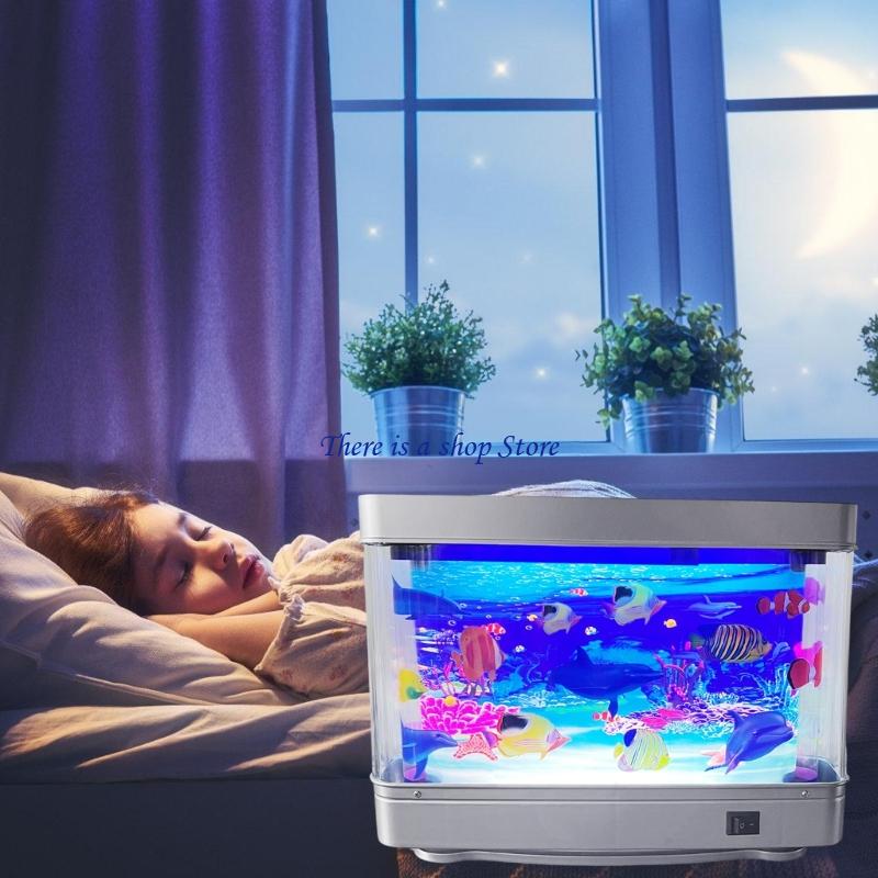 Lámpara LED nocturna D0AD con  - Marine Aquarium Aquascape reseña y precio