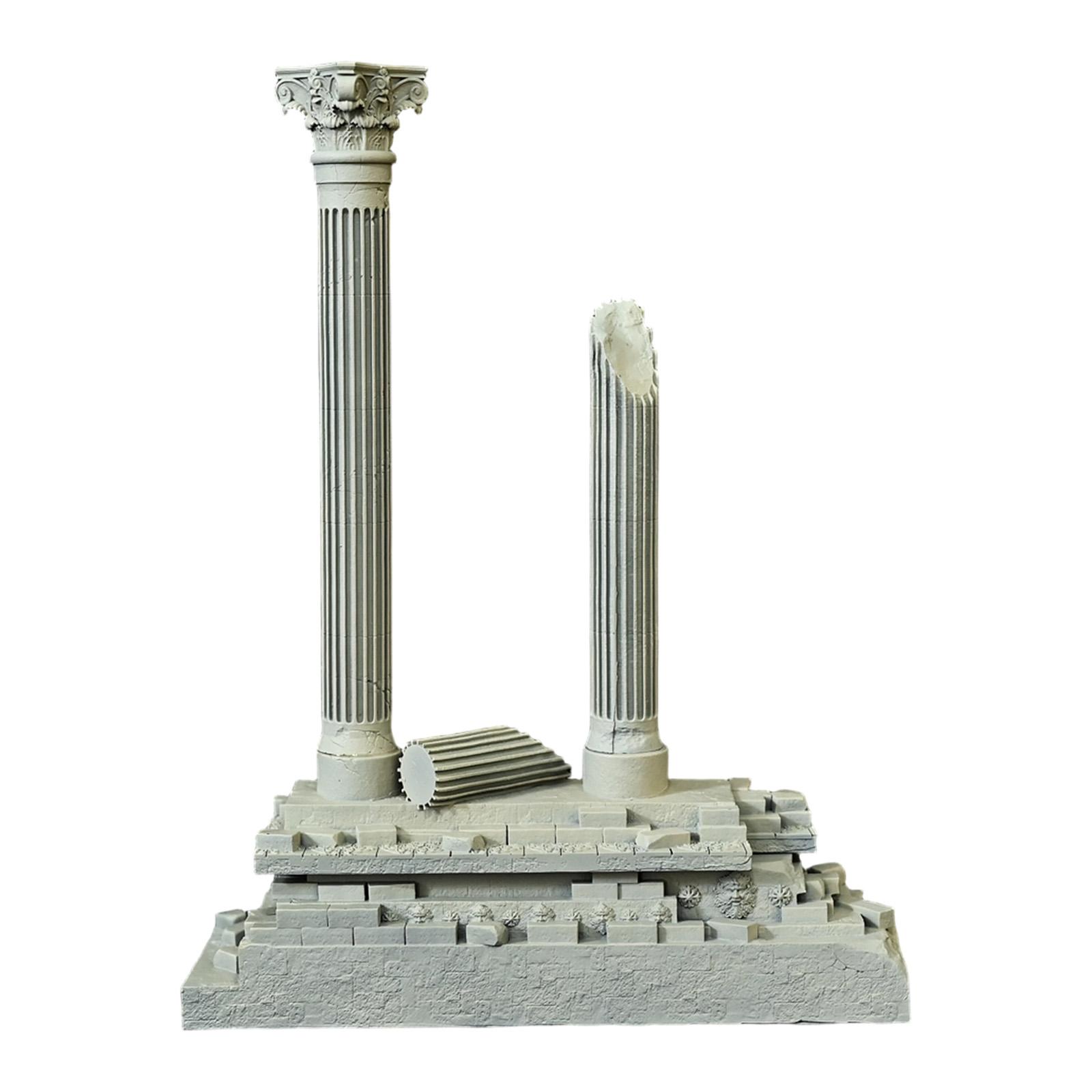 Decoración de columna romana,  - Marine Aquarium Aquascape reseña y precio