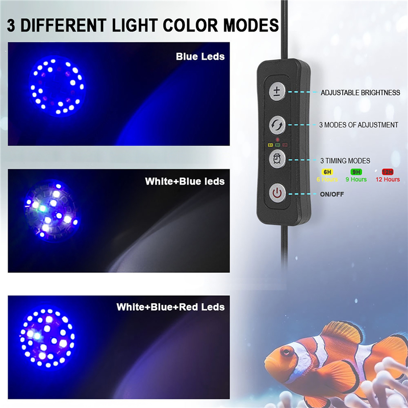 30W acuario pecera agua de mar - Marine Aquarium Led reseña y precio