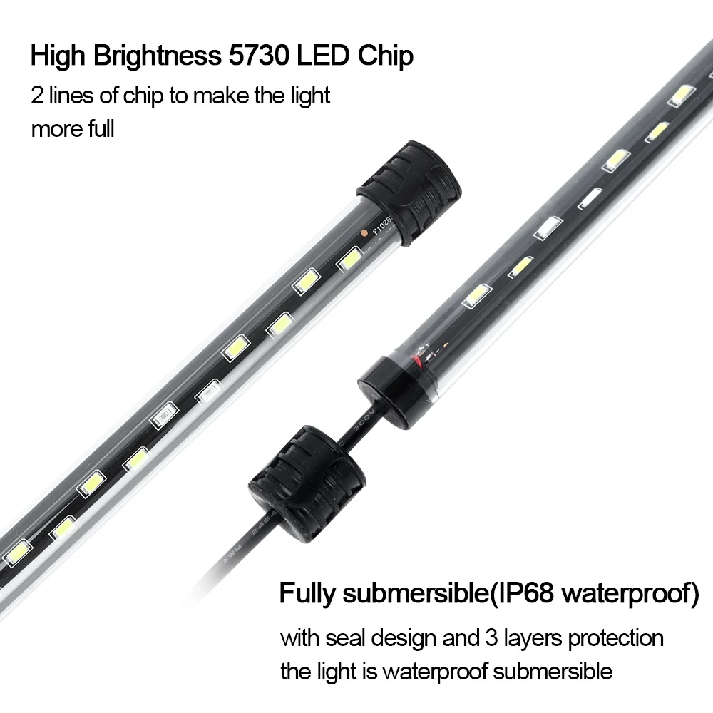 Luz LED para acuario de 58CM,  - Marine Aquarium Led reseña y precio