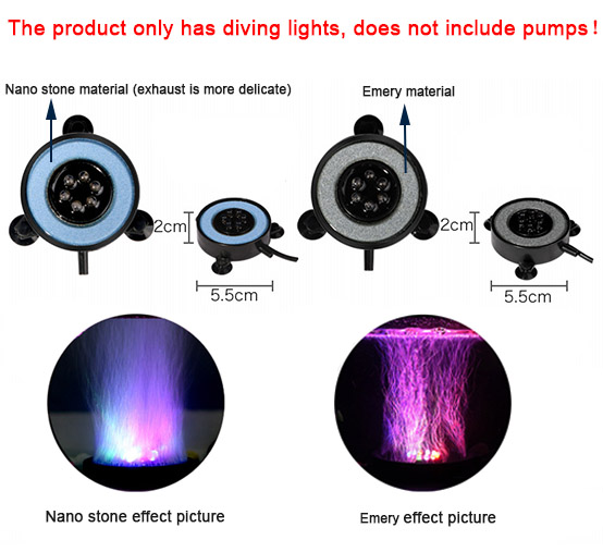 Luz LED de burbuja de aire par - Marine Aquarium Led reseña y precio