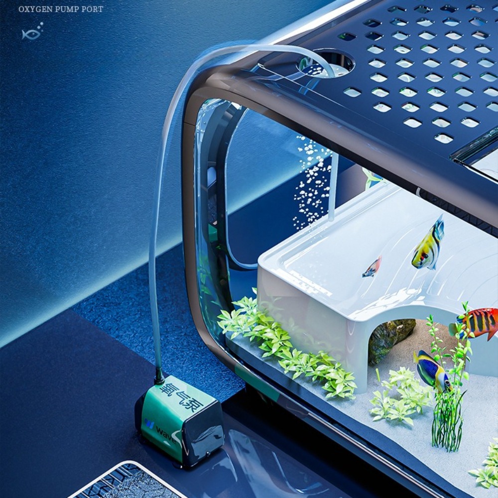 Tanque de peces de lujo transp - Marine Aquarium Aquascape reseña y precio