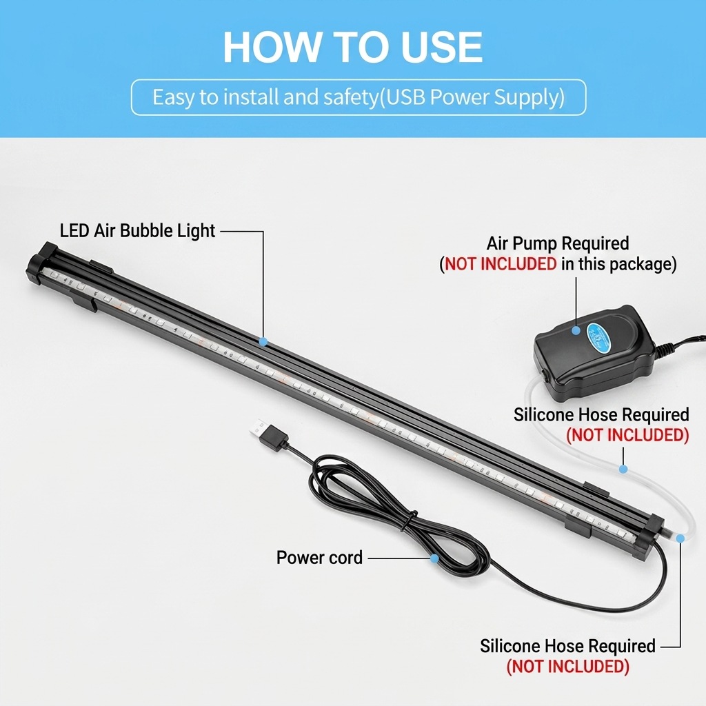Lámpara LED USB para Acuario,  - Marine Aquarium Led reseña y precio